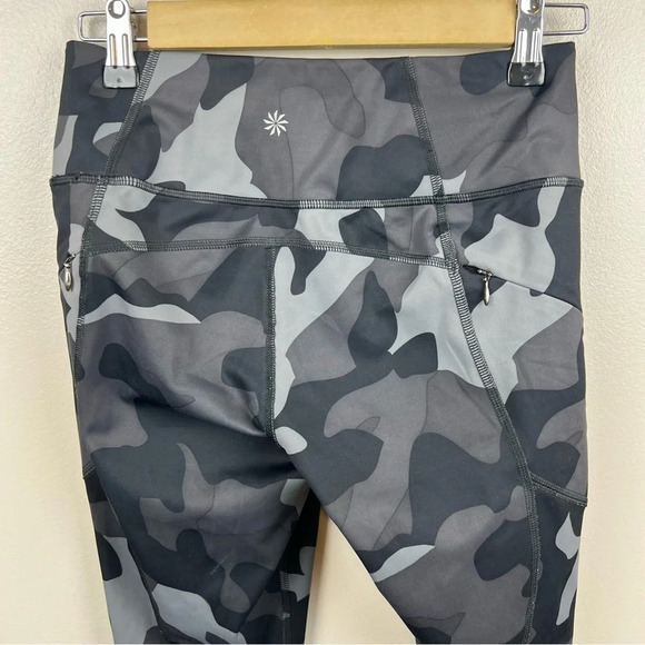 Athleta Camo Contender 7/8 Tight Leggings Size XS Workout Running Athletic Gray - Picture 8 of 11